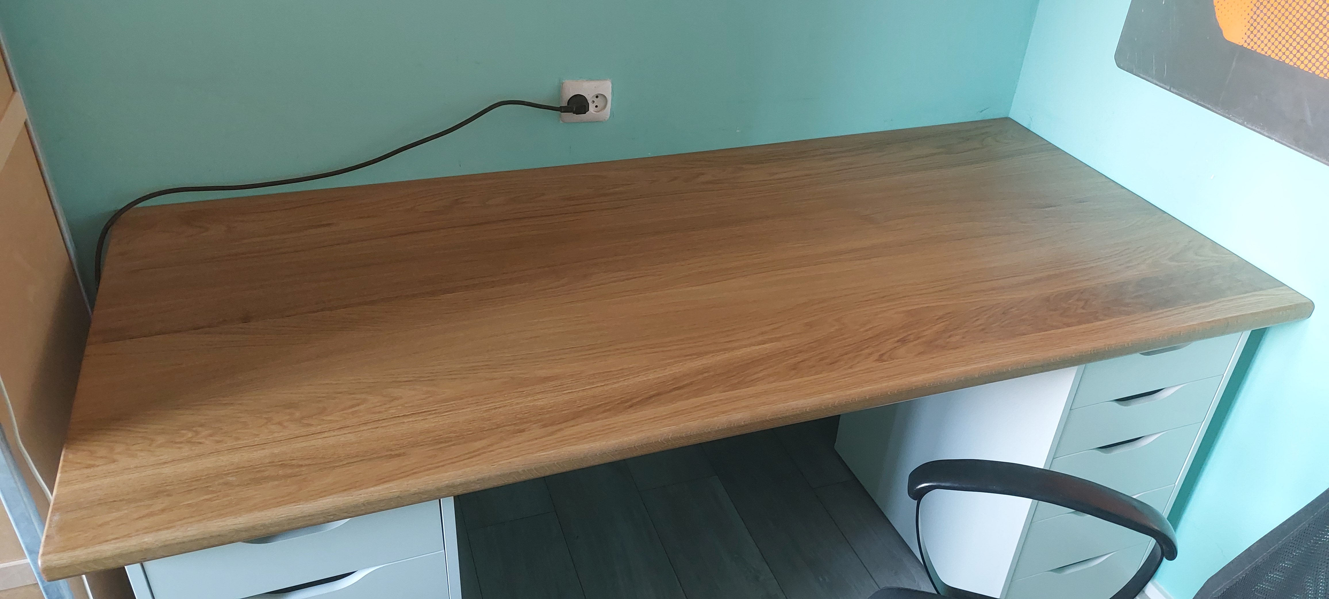 bureau en wandplanken